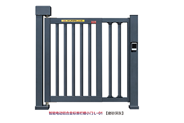 智能电动铝合金标准栏小门L-01